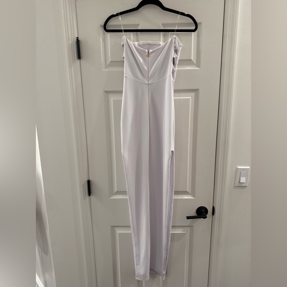 NWT Revolve Nookie Flaunt Cutout White Gown Maxi Dress Strapless White Small - Picture 4 of 8